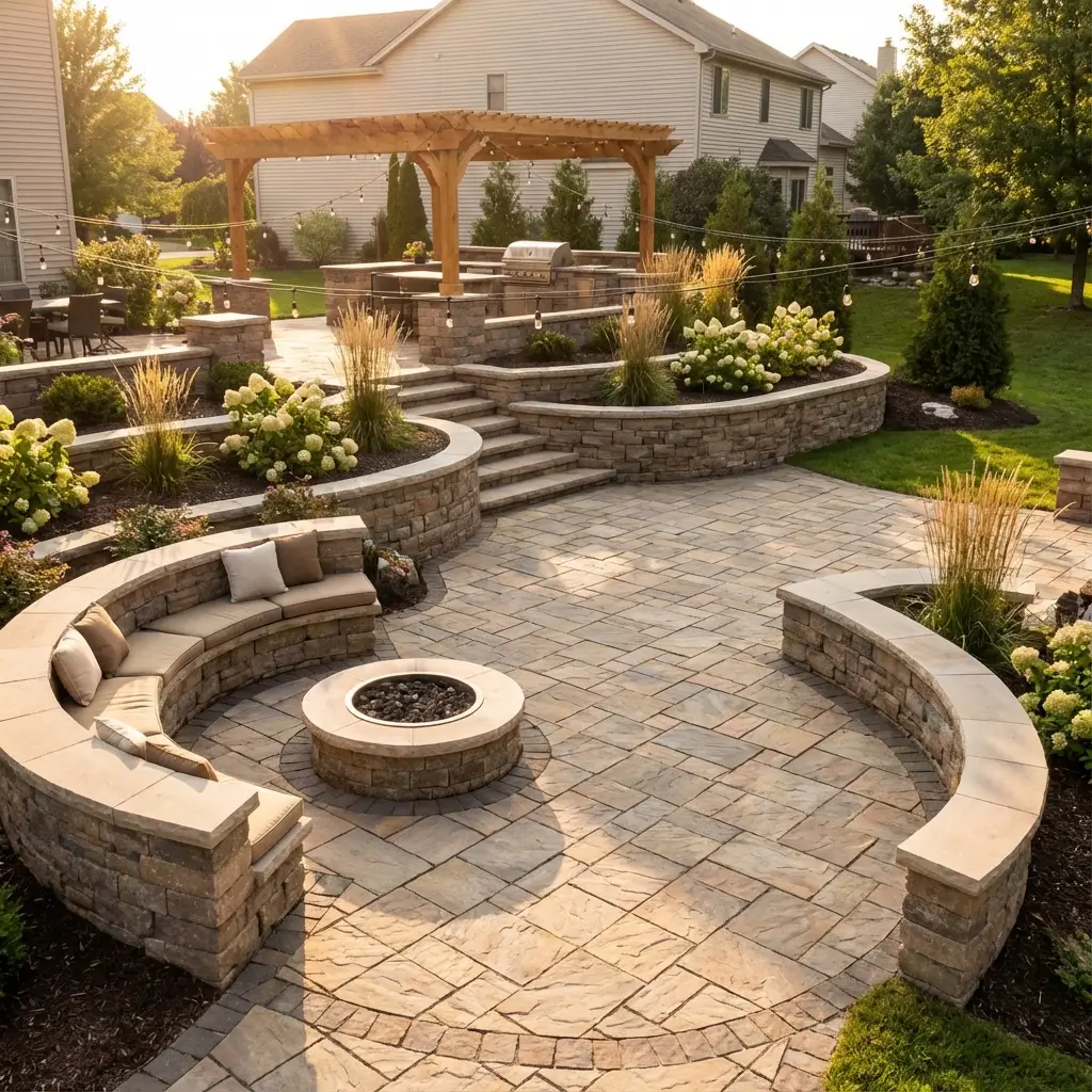 Hardscaping after installation