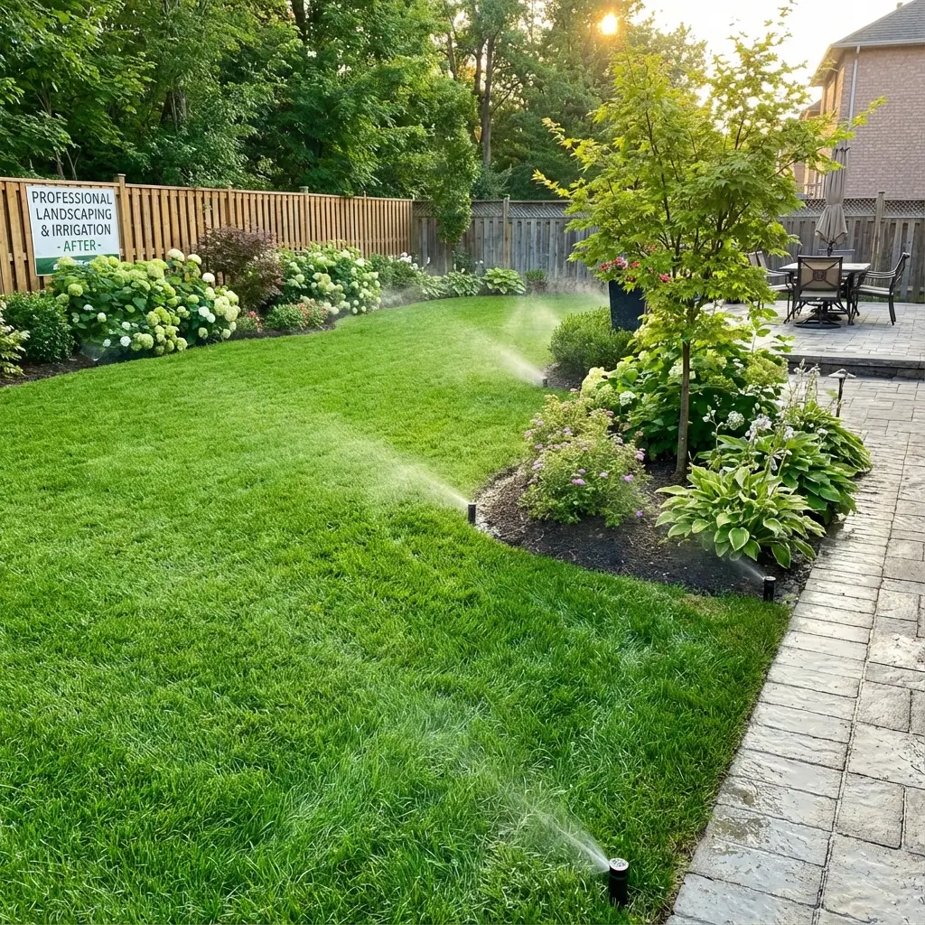 Irrigation system after installation