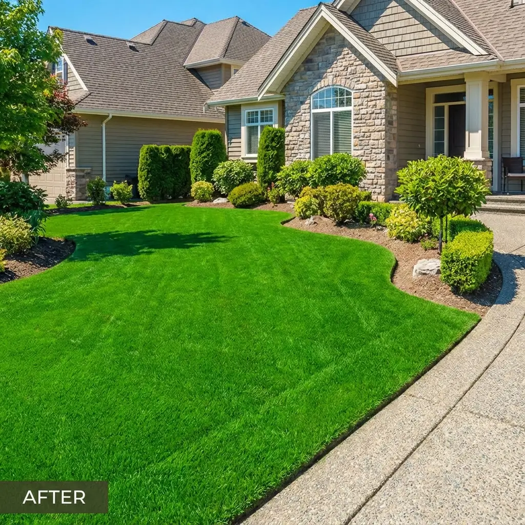 Lawn after professional care